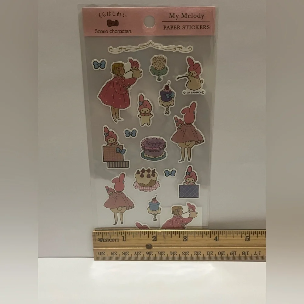 My Melody-Kurahashi Rei Cake Sticker Sheet